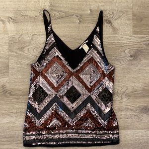 Sequin tank top